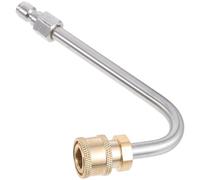 Gatuida Rallonge de Lance pour Nettoyeur Haute Pression, Coudée 30/90° | Acier Inoxydable et Laiton, Raccord Rapide 1/4, Angles Polyvalents, pour Trottoirs et Patios