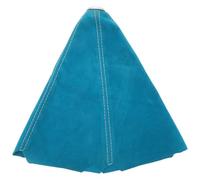 Gatuida Soufflet de levier de vitesse en daim bleu clair avec coutures | Soufflet de levier de vitesse anti-rayures, compatible avec la plupart des leviers de vitesse manuels et automatiques,