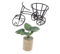 Gatuida Support De Vélo Miniature Mini Support De Fleurs Support De Rangement pour Pot De Fleurs De Vélo Support De Chariot Ornement De Vélo De Jardin Sculpture Décorative De Vélo
