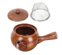 Gatuida Théière Domestique en Bois avec Infuseur en Acier Inoxydable, Design Délicat et Fonction Pratique, Maison Réceptions
