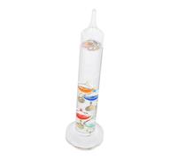 Gatuida Thermomètre Galilée Intérieur en Verre avec Liquide, Décoration de Bureau Élégante, Affichage Précis la Température, Cadeau D'anniversaire pour Passionnés de Sciences