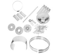 Gatuida Ventilateur de Toiture à Turbine Inox sans Électricité, à | Acier Inoxydable, Format 15,30x15,30x0,50cm, Argenté, Usage Ateliers et Instruments