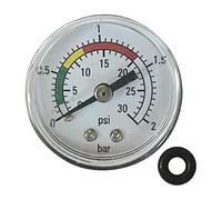 Gauge de pression de la piscine - Pank-Filter Pressure Pressure Remplacement, Pools Sand Filtres Connecteur arrière | Testeur en acier inoxydable Pièces de remplacements précis pour la détection de la