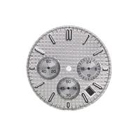 GAVATKLKCP 31,8 mm cadran de montre à trois registres vert lumineux compatible avec mouvement à quartz VK63 accessoires de bricolage