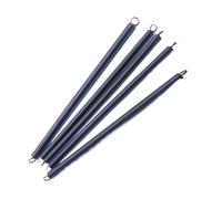 GAVATKLKCP 65Mn Acier Stretch Ressort Fermé Boucle Double Longueur 300 mm Diamètre du fil 0,8-1,8 mm Traitement de noircissement Forme L (0,8 x 10 x 300 mm 3 pièces)