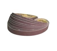 GAVATKLKCP Lot de 10 bandes abrasives en oxyde d'aluminium 762 x 25 mm pour ponceuse à bande de 2,5 x 76,2 cm, travail du bois, polissage des métaux (P120)