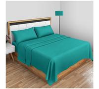 Gaveno Cavailia Drap Plat Super Doux uni en Losanges [King - Bleu Sarcelle Profond]