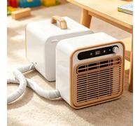 Gavscient Système de Climatisation Split 5000 BTU, Refroidisseur de Pièce Portable sans Montage, Unité Split pour Chambre Bureau et Voyage en RV, Double Tuyau 2m-RemoteControl