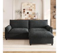 GAWYOEX Canapé avec espace de rangement 216 l x 77 P x 82 H cm, canapé avec tabouret, canapé de salon