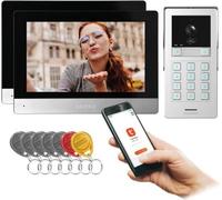 GAYD MULTI2 Interphone vidéo, Wi-Fi Tuya Smart, Scrambler, Full HD 8", noir