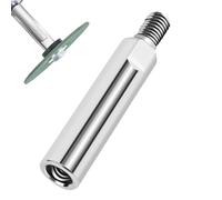 Gaz d'extension en acier - Adaptateur de tige M10 avec filetage, outil de fixation pour meuleuse d'angle, extension de polisseuse, support de disque de ponçage | Raccord de tête de ponçage d'atelier