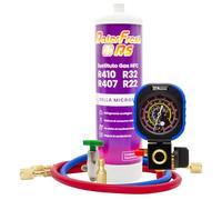 Gaz réfrigérant organique pour climatisation type Split Ralerfresh RS équivalent à 950 g, remplacement des gaz R410, R32, R407 et R22 (Bouteille + manomètre RF31 + adaptateur)