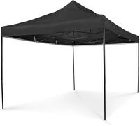 Gazebo "All Seasons" de 3 x 4,5 mètres, entièrement étanche, pavillon pop-up, couleur noire