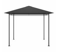 Gazebo Anthracite 3x3x2.7m Toile PA 180g/m² Acier | Structure acier stable,toit imperméable -UV,repliable facile,usage jardin ou sport,ne convient pas abri voiture