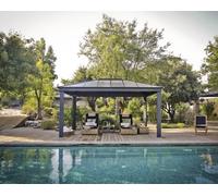 Gazebo de jardin 487,5x363,5cm gris - Palram - 706082 - dallas