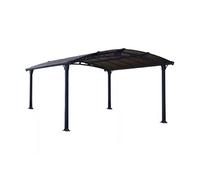 Palram Gazebo de jardin Tucson 705534 502 x 359 cm Gris anthracite Aluminium
