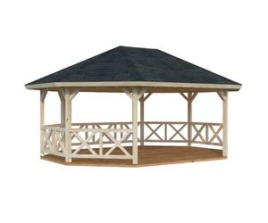 Gazebo en épicéa 25 m² - Palmako BETTY