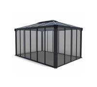 Palram Gazebo fermé Ledro 705760 430 x 295,5 cm Gris anthracite