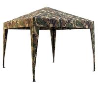 Gazebo Pliant 3x3 m de Jardin à Structure Accordéon en Acier Camouflage