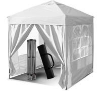 Gazebo pliant avec système d'assemblage par clic - parois latérales amovibles - structure robuste en acier - toile résistante - pour le jardin - événements en plein air - tissu Oxford 210D - 3 x 3 m -