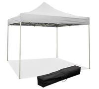 Gazébo Pliant Pliant 2X2 Blanc recouvert de PVC imperméable