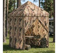 vidaXL, pavillon pop-up avec 4 parois, dimensions 3 x 3 mètres, camouflage forêt