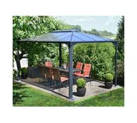 Palram Tonnelle métal Martinique 4 x 3 m Gris anthracite Canopia Heat Block
