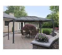 Gazébo tonnelle 10.6m² gris anthracite - Palram - 705231 - martinique 3600