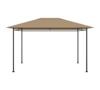 gazebo vidaXL 384x281x270 cm Taupe 180 g/m²