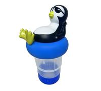 Gazocua Flotteur À Chlore | Support Flottant Pliable À Diffusion Réglable Pingouin Cartoon | Porte-Comprimes De Chlore - pour Spa Bassin Jardin Terrasse Fête Estivale Hôtel
