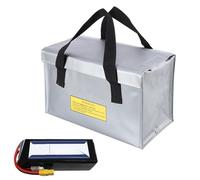 Gazocua Organisateur portable, sac de sécurité ignifuge, grand sac de rangement pour batterie, pour le transport et la charge, pour batterie Li-Po, drone, batterie, batterie externe