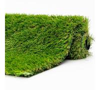Gazon artificiel 35 mm rouleau 1x3 m (3 m²) - Faux gazon dense effet pelouse parfaite - Solution idéale pour balcon urbain, jardin moderne et espaces extérieurs - MGS