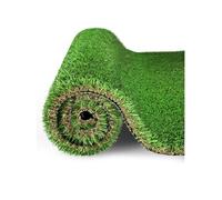 Gazon Artificiel 35mm 2x4M - Fibres PE & PP - Vert - Résistant UV - Anti-Dérapant