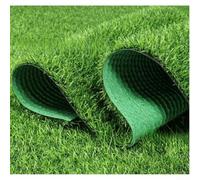 Gazon artificiel avec trous de drainage, résistant aux UV, gazon synthétique adapté aux animaux domestiques, pour balcon, terrasse, tapis de jeu pour enfants, décoration de jardin vert réaliste (3 cm
