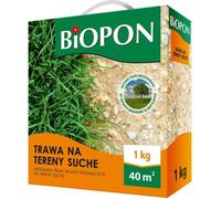 Gazon pour terrains secs - BIOPON - 1 kg - Rendement 40 m² - Pour sols secs - Exposition ensoleillée - Racines profondes