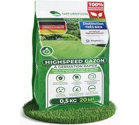 Gazon Regarnissage Rapide 0,5kg (20m2) - Fabriqué en Allemagne - Résistant & Autoréparation Naturelle - Pelouse Regarnissage - pelouse a semer - Semence Gazon Croissance Rapide