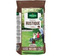 Gazon Rustique VILMORIN, Sac 5KG, Pérenne, Dense, Robuste, Esthétique, 200-300 m²