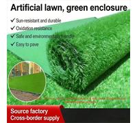 Gazon synthétique artificiel en plastique non adhésif d'une épaisseur de 2,5 cm, hauteur 2,0 cm, pour décoration de cour et de sol de toit-terrasse, tapis de pelouse artificielle pour animaux de compa