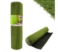 Gazon synthétique artificiel rouleau 8m2 - 1230g/m2 - Épaisseur 2cm - Pelouse synthétique balcon, terrasse - Effet Naturel