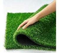 Gazon Synthétique En Moquette, Renforcé Par Fusion À Chaud, Haute Résistance À La Traction, Respirant Et Drainant, Ignifugé Et Résistant Aux Uv Avec Envers En Caoutchouc, Facile À Découper Et À