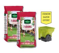 Gazon - Vilmorin - Gazon 7 Jours - 5 kg (x2) + Semoir à Gazon Offert