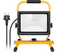 Goobay 49983 Projecteur de chantier à LED avec pied pour intérieur et extérieur, pied en métal, lumière froide 50 W