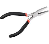 Pince plate - FIXPOINT - 125 mm - Tête 3 cm - Acier outil durci - Poignée isolée antidérapante