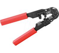 Goobay 77124 Pince à sertir Noir, Rouge