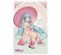 GB eye - HATSUNE MIKU Poster Sakura Kimono (91.5 x 61 cm)
