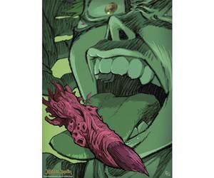 GB eye - JUJUTSU KAISEN Poster Chibi 52x38 Itadori mangeant un doigt
