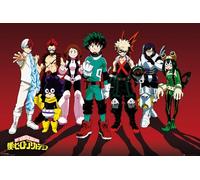 Poster - My Hero Academia - Line Up - Multicolore - Unisexe - Décoration murale