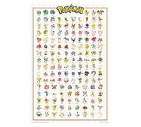 GB eye - POKÉMON - Poster Kanto 151 en Français - Officiel - 91,5 x 61 cm
