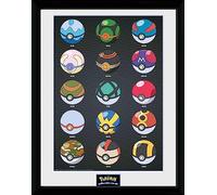 GB Eye - POKEMON Tirage encadré Pokéballs