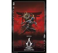 GB eye - Poster ASSASSIN’S CREED Shadows Key Art - Produit Officiel - Affiche - Dimensions 91,5 x 61 cm